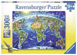 All ravensburger puzzles are made from the highest quality and thickest green kappa cardboard available. Ravensburger 13227 300 Piece Xxl World Map Jigsaw Puzzle Buy Online In Angola At Angola Desertcart Com Productid 82019113