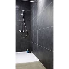 Lambris Adhesif Pvc Element Premium Noir Ardoise Lambris Pvc Pvc Salle De Bain Lambris