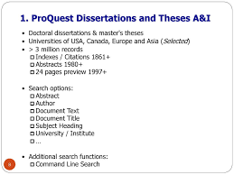 References to millions of doctoral and masters dissertations and theses (many with abstracts). Finding Dissertations Ppt Download