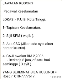 Jadual johor bahru doa islam, subuh, tengah hari, petang, maghribi dan makan malam. Kerja Kosong Johor Kerjakosongjoho Twitter