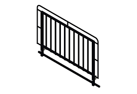 Deck railing height should be a minimum of 36 for any platform elevated to 30 and more from the surface. Grandstand Special Railing Steel 110 Cm Directly From Manufacturer Butec