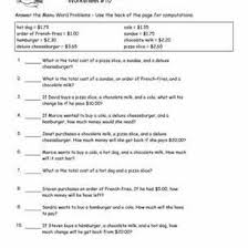 The free math worksheets below were generated with math resource studio and provide practice in number operations, number concepts, fractions, numeration, time, measurement, money. Math Word Problem Worksheets For Second Graders