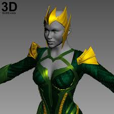 3d Printable Model Mera Full Body Armor Suit From Aquaman Justice League Print File Format Stl Do3d Com