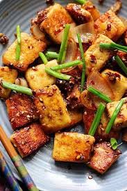 Braised Tofu Is A Delicious Chinese Side Dish With Sweet And Spicy Flavors This Restaurant Style Tofu Side Dish Is Ve In 2020 Braised Tofu Recipe Tofu Recipes Recipes