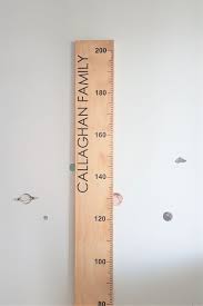Wooden Height Chart Personalised Full Name