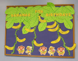 Monkey Bananas Birthday Board Birthday Board Classroom
