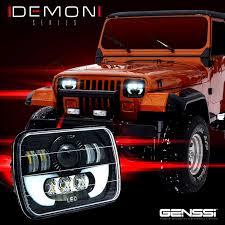 Jeep Yj Led Headlights Jeep Wrangler Jeep Wrangler Yj Jeep Yj