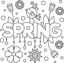 Bugs and butterflies (and winnie the pooh!) are ideal for toddlers. Spring Coloring Pages