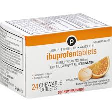 Publix Ibuprofen Junior Strength Orange Flavored Chewable