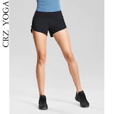 2019 crz yoga womens workout sports running active shorts with zip pocket 2 5 inch from baibuju 31 17 dhgate com