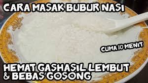 Ya, warganet ini justru menikmati hidangan kebab dengan ditambah seporsi nasi putih. Cara Masak Bubur Nasi Hemat Gas Cuma 10 Menit Hasil Lembut Bebas Gosong Youtube