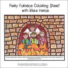 Fiery furnace paper bag craft pages for children to color for the daniel 3 bible story three hebrews in fiery furnace clipart fiery furnace coloring page. Shadrach Meshach And Abednego Bible Crafts
