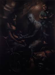 Leslie Rice Seeking A Change Madame Lulu Bearded Lady Becomes Tattooed Suzie Portrait Of Lucky Diamond Rich Archibald Prize 2012 Art Gallery Nsw