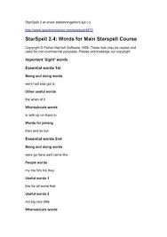 Daily updated song lyrics & soundtracks from a to z. Starspell 2 4 Words For Main Starspell Course