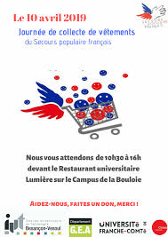 Une quinzaire de prestations différentes. Collecte De Vetements L Actu De L Universite De Franche Comte