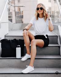 Black Biker Shorts Outfit Summer Fashion Jackson Instagram Fashion Jackson Black Biker Shorts Biker Shorts Outfit