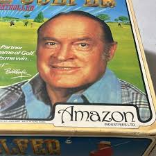 Vintage Bob Hope Golfers W/ Radio Controlled Golf Cart GameMade in Hong Kong