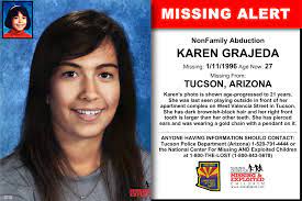 Karen Grajeda Age Now 27 Missing 01 11 1996 Missing From Tucson Az Anyone Having Information Should Contact Tucson Police Word Find Person Kids Poster