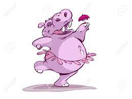 Download Pink Ballerina Hippo With Umbrella Royalty Free Cliparts Vectors And Stock Illustration Image 7247707
