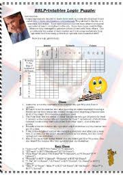 Check spelling or type a new query. Logic Puzzle Esl Worksheet By Wolfy
