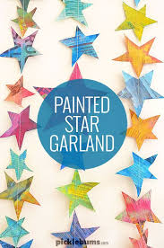 Make A Star Garland And Other Starry Ideas Crafts Arts And Crafts For Kids Kids Art Projects