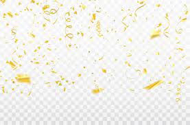 Confetes De Celebracao E Fitas De Ouro Gold Ribbons Celebration Background Gold