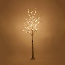 5 Ft Led White Birch Twig Tree Light 60 Warm White Led Lights Flexible Decorative Branches Indoor Covered Outdoor Low Voltage Walmart Com Walmart Com