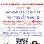 A very patriotic candle workshop at Pompton Craft House