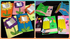 First of all take a colored card sheet and fold it in half, once from the diagonal orientation and then from the middle of the edges. Cutout Ideas For School Congratulations Card Ideas For Student After Exam School Decoration Youtube