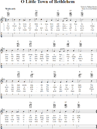 O Little Town Of Bethlehem Ukulele Tab Ukulele Fingerpicking Songs Ukulele Fingerpicking Ukulele Music