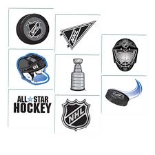 Stock, non toxic, hypoallergenic, 2 x 2 lacrosse sticks tattoos are fda certified, and cpsc and astm compliant. Nhl Temporary Tattoos 8 Pack
