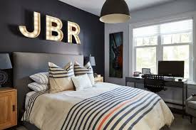 1001 Astuces Quel Mur Peindre En Fonce Pour Agrandir Une Piece Deco Chambre Homme Deco Chambre Ado Garcon Deco Chambre New York