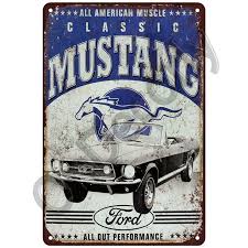 Check spelling or type a new query. Custom Mustang Ford Pub Bar Decoration Tin Sign Shabby Chic Home Decor Plaque Metal Sign Wall Poster Vintage Decor Art Vintage Plaques Signs Aliexpress