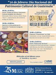 Desde 1999 se celebra anualmente y convoca a miles de considerando la situación sanitaria actual, los aprendizajes y resultados del día del patrimonio en casa 2020 y conscientes del rol. Dia Nacional Del Patrimonio Cultural Musac Guatemala La Libertad February 26 2020 Allevents In