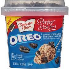 Duncan hines is saving us from ourselves with the perfect size cookie cake. Duncan Hines Oreo Cookies Creme Cake Mix 69g 5 42