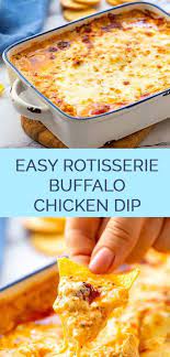 Easy Rotisserie Buffalo Chicken Dip The Wholesome Dish Recipe In 2021 Chicken Dip Recipe Recipes Buffalo Chicken Dip Recipe