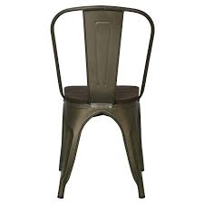 Poly And Bark Trattoria Side Chair With Elm Wood Seat In Bronze You Can Find More Details By Visi Plastic Dining Chairs Side Chairs Traditional Dining Chairs