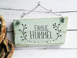 Namensschild Haustur Holz Haus Hausturschild Familie Holz Front Door Signs Wooden Family Signs Door Signs