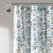 Hiend accents floral shower curtain with blue detail. Lush Decor Blue And Gray Weeping Flower Shower Curtain Fabric Floral Vine Print Design X 72 Pricepulse