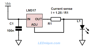 lm317 constant current power supply lednique