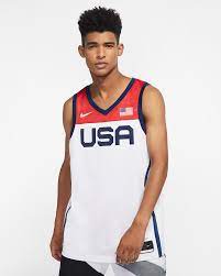 6 for the national team,. Usa Home Men S Nike Basketball Jersey Nike Com