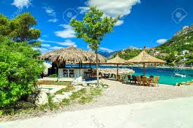 We are closed for the season 2020. Amazing Mediterranean Outdoor Beach Bar With Luxury Beach Resort Stock Photo Picture And Royalty Free Image Image 74888874