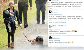 Prince harry and meghan markle have shared a new image of their son archie as they call for donations to help ensure the coronavirus vaccine can be made available worldwide in honour of his birthday. Twitter Encourages Meghan Markle To Get Advice From The Nanny On How To Use A Baby Carrier Daily Mail Online