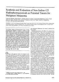 Oct 18, 2020 · par arrêté de la ministre des armées en date du 14 octobre 2020 : Synthesis And Evaluation Of New Iodine 125 Radiopharmaceuticals As Potential Tracers For Malignant Melanoma Journal Of Nuclear Medicine