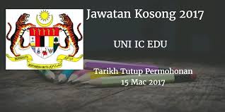 Jawatan kosong kerajaan 2017, jawatan kosong swasta 2017, jawatan kosong januari 2017, kerja kosong 2017, jobs in malaysia 2017, job vacancy, ohjobs. Jawatan Kosong Uni Ic Edu 15 Mac 2017 Inimajalah Com