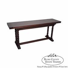 Ethan Allen Royal Charter Oak Long Flip Top Console Table Console Table Medieval Decor Oak