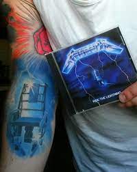 Me: and then a facepalm gif (shown below). Ink Metal Art Some Tallica Lightning Ink