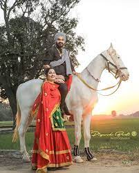 Pin By Diljotbrar On Punjabi Couple Horse Wedding Pre Wedding Shoot Ideas Couple Photography