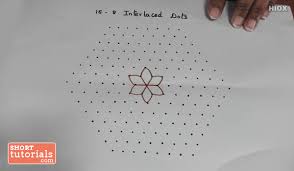 We have curated some of the best rangoli for festival season. Leaf And Flower Kolam With 15 Interlaced Dots