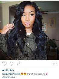 Long Black Curly Waves Hairstyle Hair Waves Hair Styles Body Wave Hair